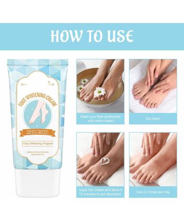 Foot Moisturiser - Exfoliating Foot Cream For Cracked Heels And Dry Skin Rapid Revive Overnight Moisturising Cream for Dry Hard and Rough Skin on the Feet - Buy Online on SooperMarket.com
