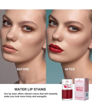 6 Colors Water Lip Stain Makeup Kit | Long-Lasting Waterproof Lip Tint for Women | Moisturizing Matte Liquid Lipstick | Vivid Color & Non-Sticky Finish - 1.6fl oz - Buy Online on SooperMarket.com