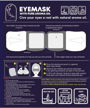 Coordilife Disposable Steam Eye Mask (6 Pack) - Self-Heating, Relaxing, and Comfortable - Skincare Solution for Puffiness, Dark Circles, and Dry Eyes - Perfect for Travel and Gift - Buy Online on SooperMarket.com