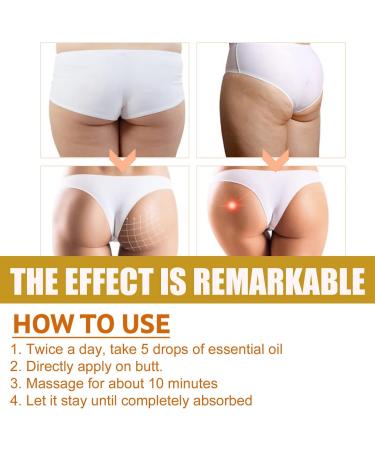 Hip Lift & Butt Firming Essential Oil | Natural Herbal Formula for Women | Cellulite Removal & Enhancement - Buy Online on SooperMarket.com