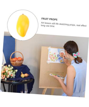 HOMSFOU 6 Pcs Fake Fruit Fruit Model Model Fruit Ornament Fruit Desk Decorations Fruit Photography Props Decor for Kitchen Simulated Fruit Creative Playthings Models Mango Toy Yellowx2pcs Mx2pcs - Buy Online on SooperMarket.com