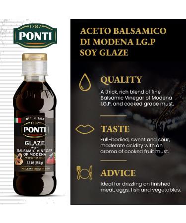 PONTI GLAZE WITH MOSCATO GRAPE MUST Balsamic Grape Moscato - Buy Online on SooperMarket.com