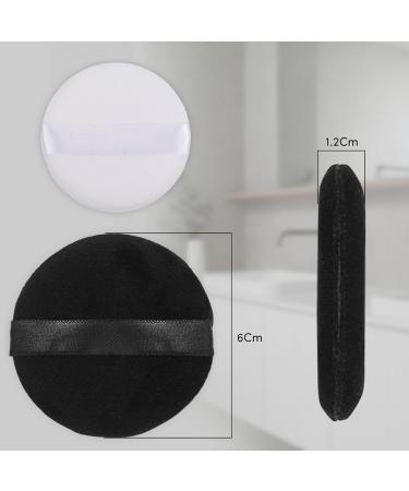 4pcs Makeup Powder Puffs Velvet Triangle Powder Puff Round Soft Powder Sponge Pressed Setting Powder Foundation Puffs for body Face Make up Dry Wet Washable Black&White 2Triangle+2Round (4) 1 count (Pack of 4) - Buy Online on SooperMarket.com