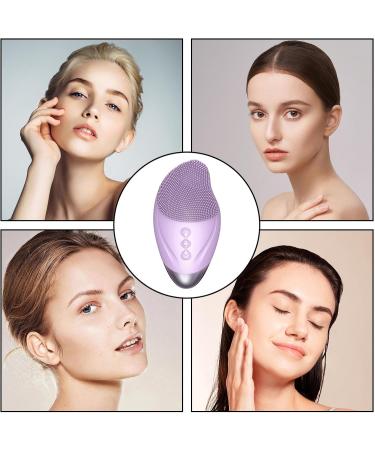 Vesone Cleansing Facial Brush Soft Silicone Face Brush Vibrating Rechargeable Waterproof Skin Care Tool for Firming Enhances Product Absorption Purple (English) - Buy Online on SooperMarket.com