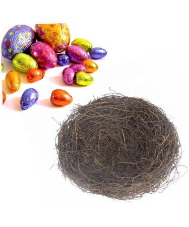 Wofashpuret Artificial branches spring decorations nest with ei osterhof decoration bird nest decor bird nest of bird decorating flower decorations floral moss 20cm as shown