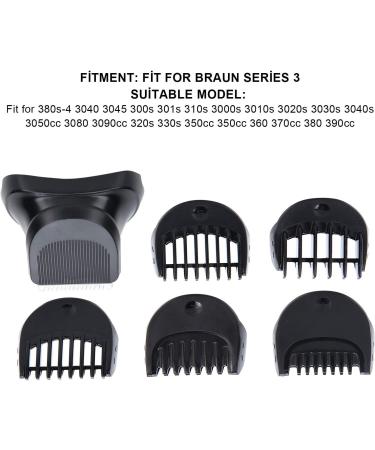 Beard Trimmer Set for Braun Series 3 - 1PC Electric Shaver Head + 5PCS Guide Combs for Men | International Shipping - Buy Online on SooperMarket.com