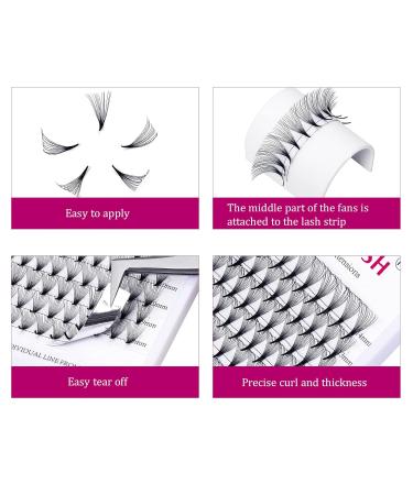 14D Russian Volume Eyelash Extensions D Curl 0.07mm 8-14mm Mix | Tuft Fans for Professional Use - Buy Online on SooperMarket.com