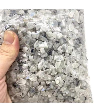 Natural Crystals and Stones 200g 8mm-15mm Natural White Moon Quartz Crystal Gravels Polishing Stone Chips with Blue Flash for Decoration kaixun - Buy Online on SooperMarket.com