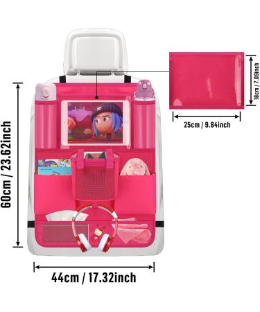 Toniebox Car Organiser - Pink Seat Back Holder with Tablet & Headphones Hook | UK Kids Toy Storage Case for Tonies Characters - Buy Online on SooperMarket.com