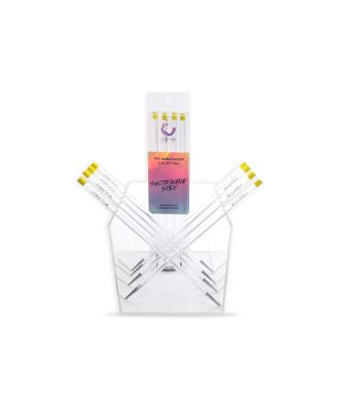 Colortrak Hair Sectioning Stix - Hair Sticks to Easily Section and Clip Strands Creates Even and Symmetrical Hair Lines During Coloring Process 4 Sticks Per Pack