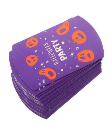 VILLCASE 20pcs Box Halloween Pillow Box Paper Candy Case Bags Goodie Boxes Halloween Candy Case Box Cute