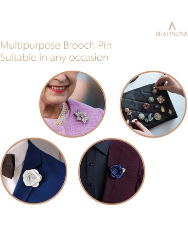 Beadnova Butterfly Clutch Metal Pin Backs - 50 Gold Lapel Pin Backings - Buy Online on SooperMarket.com