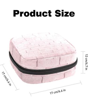 Pink Wall Background Menstrual Cup Pouch - Portable Period Bag for Women & Teen Girls - Multi-colored - Buy Online on SooperMarket.com