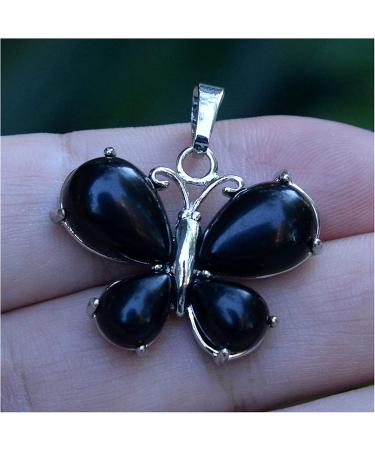 Crystal Rough Natural Quartz 1pc Butterfly Formed Pendant Amethyst Natural Crystals Tiger Eye geman Opal Stone for Women Gift Necklace Jewelry (Size : Tiger Eye) - Buy Online on SooperMarket.com