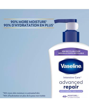 Vaseline Intensive Care Advanced Repair Lightly Scented Body Lotion for extremely dry skin with 48H Moisture + Ultra-Hydrating Lipids 600 ml Unscented 600 ml (Pack of 1) - Buy Online on SooperMarket.com