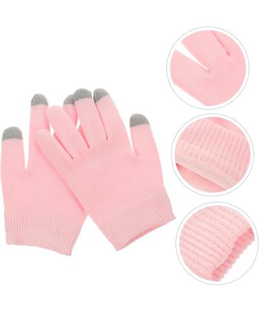 ABOOFAN 1 Pair Pink Gloves Hand Moisturizer Gloves Hand Lotion Gloves Hand Caring Gloves Overnight Spa Gloves Hand Protection Gloves for Dry Hand Moisturizing Gel Casual Socks 21x14cm Pink - Buy Online on SooperMarket.com
