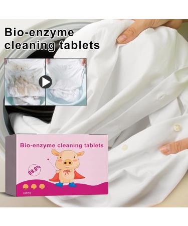 Biological Enzyme Cleaning Sheet Biological Enzyme Explosion Salt deep Detergent Dissolving Concentrated Sheet Multi-Purpose Detergent Clothes Shoes Curtains Sheets and Covers Multi-Purpose cl - Buy Online on SooperMarket.com