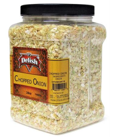 Dried Chopped Onion by Its Delish - Premium 28 Oz Jumbo Jar | All Natural & Preservative-Free | Certified Kosher - Buy Online on SooperMarket.com