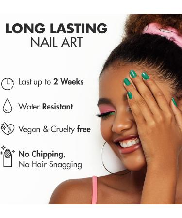 MoYou London Semi Cured Gel Nail Strips - 20 Pc. | Salon-Quality Manicure at Home | Easy Apply & Remove | Emerald City - Buy Online on SooperMarket.com