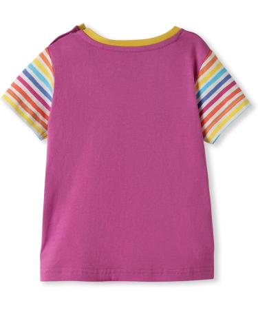 Organic Cotton Baby T-Shirt Applique - Purple (3-6 Months) - Buy Online on SooperMarket.com