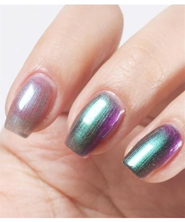 EONFAVE Holographic Nail Varnish - Chrome Nail Polish - White Shimmer Glitter Polish -Holographic Nail Varnish - Non Toxic Water Based Formula Glitter Nail Varnish - Long Lasting Women Girl Holographic Sliver - Buy Online on SooperMarket.com