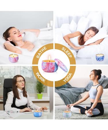 Fragrance Candles Gift Set for Women - 9 Piece 100% Soy Wax Travel Tin Candles for Stress Relief - Perfect Birthday & Mother's Day Gifts - Buy Online on SooperMarket.com