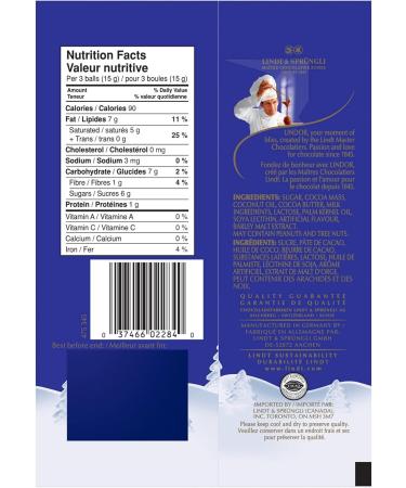 LINDT LINDOR Dark Chocolate Mini Balls 100 Gram Bag Christmas Chocolate Christmas Stocking Stuffers Dark Chocolate 100g - Buy Online on SooperMarket.com