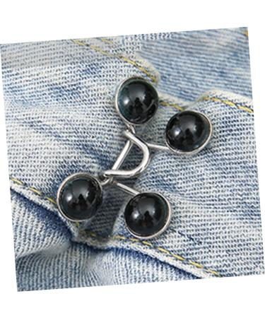 Button Hook Helper 4Pcs Nail- Buttons Portable Waist Buttons Waist Extender Button Waist Adjusting Clamp Thin Waist Buttons Durable Jeans Buckles Jean Buttons Pin Fashion Jean Buttons(2.5x0.8cm) - Buy Online on SooperMarket.com
