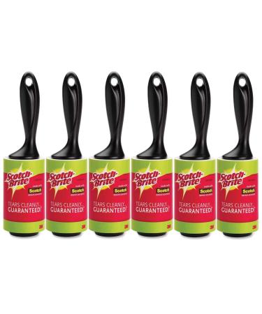 Lint Roller Removes lint fur fuzz and other debris from clothing and upholstery(Pack of 6 56 sheets on each roll)