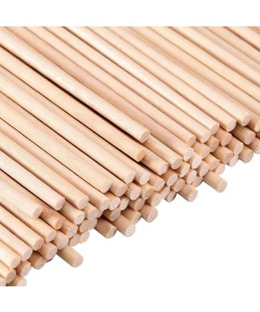 Senkary 1/8 x 6 Inch Wooden Dowel Rods - 100 Pieces, Unfinished Natural Wood Craft Rods - Buy Online on SooperMarket.com