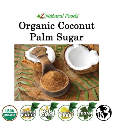 Organic Coconut Palm Sugar - Bulk 10 lb - Ideal for Desserts, Baking, Coffee, Tea, Oatmeal - Unrefined, Vegan, Gluten Free, Non GMO, Kosher - Buy Online on SooperMarket.com