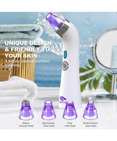 POPPYO Blackhead Vacuum - Electric Facial Pore Cleaner for Women (Purple) - Buy Online on SooperMarket.com