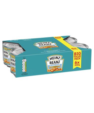 Heinz Beans No Added Sugar in a Rich Tomato Sauce 6 x 200g