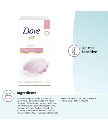 Dove Beauty Bar Gentle Cleanser for Softer, Smoother Skin - Pink, More Moisturizing Than Ordinary Bar Soap - 6 Count - Buy Online on SooperMarket.com