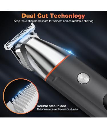 Telfun Beard Trimmer for Men - Waterproof Electric Razor and Trimming Kit for Facial, Nose, and Body Hair - Cordless Clippers Gift for Men | 1-UK - Buy Online on SooperMarket.com