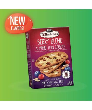 Nonni's THINaddictives Almond Thin Cookies Variety Pack - 6 Flavors, 18 Cookies Per Box, On-The-Go Snack, 100 Calories - 4.4 Oz Each - Buy Online on SooperMarket.com