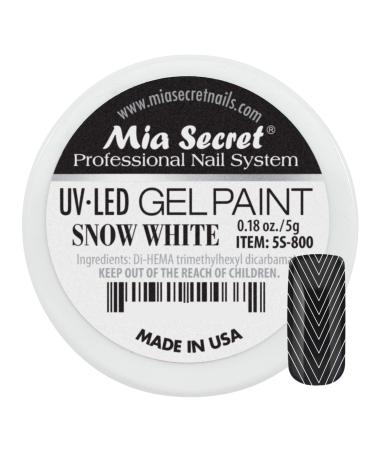 Mia Secret Professional Nail System UV/LED Gel Paint - 5 grams (Snow White) SNOW WHITE 0.17 Ounce (Pack of 1)
