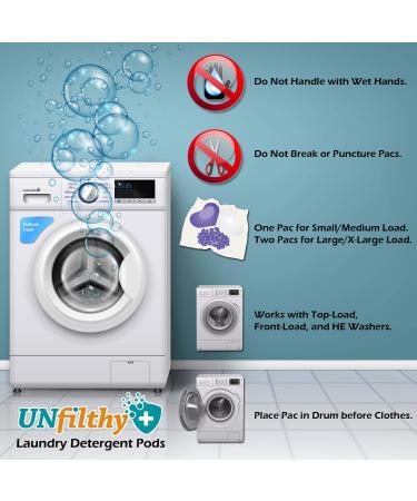 UNfilthy Concentrated Unscented Laundry Pacs - 30 Count | Eco-Friendly & International Shipping - Buy Online on SooperMarket.com