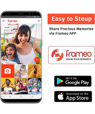Frameo 10.1 Smart Digital Picture Frame 32GB Memory | WiFi | HD IPS Screen | Auto-Rotate | Easy Setup | iOS & Android App by MQQC - Buy Online on SooperMarket.com