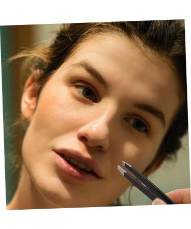 PLAFOPE Double-Ended Eyebrow Tweezers Eyebrow Tweezer Professional False Eyelash Pick Tool Professional Tweezer Specialty Tools Eyebrow Trimming Tweezer Stainless Steel - Buy Online on SooperMarket.com