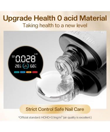 Modelones Gel Nail Polish Top and Base Set - 2x15ml No Wipe Kit for Long Lasting Glossy Manicure - Buy Online on SooperMarket.com