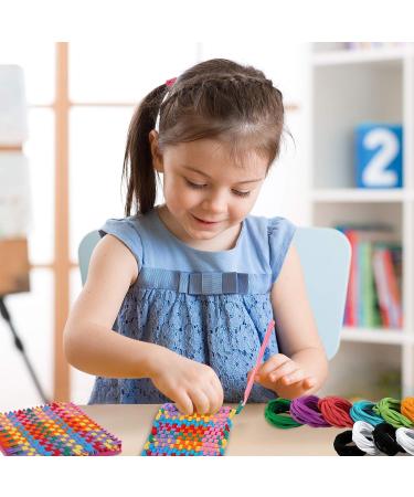 Aodaer 288 Pieces Loom Potholder Loops | Elastic Weaving Craft Refill Kit | Multiple Colors for DIY Crafts | Compatible with 7 Inch Loom - Buy Online on SooperMarket.com