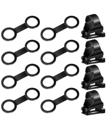 Frienda Silicone Snorkel Clip Diving Snorkel Holder Snorkel Keeper Scuba Dive Plastic Clip Snorkel Keeper Tube Holder Quick Release Snorkel Holder Snorkeling Equipment for Diving, Black 12