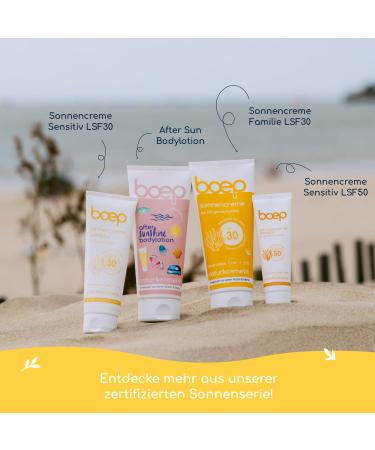 Boep Sunscreen Sensitive LSF30 | Mineral Sun Protection for Babies Children & Adults | Perfume-Free Zinc Oxide UV Filter | Vegan Natural Cosmetics (100ml) - Buy Online on SooperMarket.com