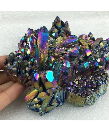 Stone Crafts 30g Quartz Crystal Titanium Cluster VUG Specimen Reiki Home Decor ERBRA
