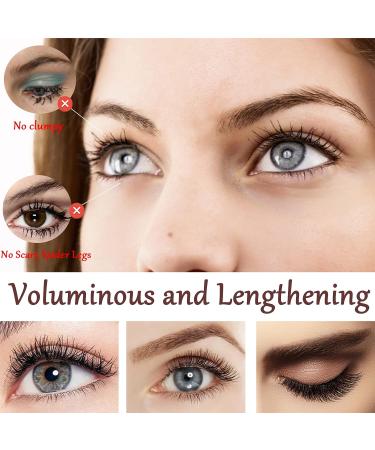 Gireatick 4D Silk Fiber Mascara in Black - Natural Thickening & Lengthening Formula | Violin Design with Diamond Detailing | Waterproof & Long Lasting | Voluminous Makeup | Perfect Festival Gift - Buy Online on SooperMarket.com