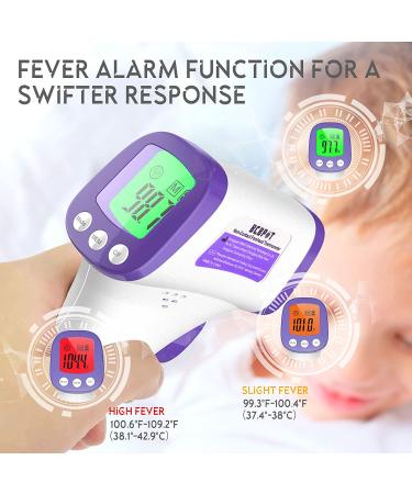 Non-Contact Infrared Forehead Thermometer for Adults & Kids - Digital Fever Alarm & LCD Display - Buy Online on SooperMarket.com