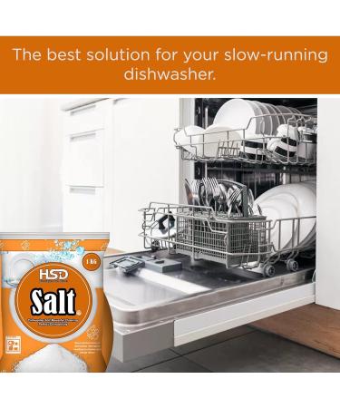 HSD Dishwasher Salt Powerful Cleaning Dishwasher Salt 1kg 2pack - Buy Online on SooperMarket.com