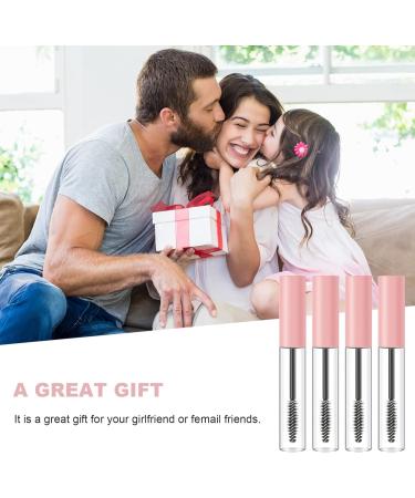 OSALADI 10pcs Mascara Empty Tube DIY Mascara Tube Empty Mascara Wand Travel Brow Plastic Pink Fake Eyelashes - Buy Online on SooperMarket.com