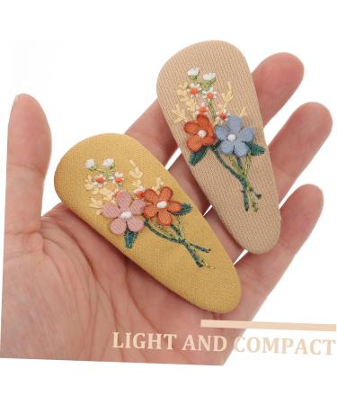 ABOOFAN 6 Pairs Hairpin No Slip Fabric Hair Clip Kids Accessories for Girls Kids Hair Clip Girl Cute Hair Barrettes for Fine Hair Baby Hair Pin Alloy Toddler Little Girl Cloth Flowers - Buy Online on SooperMarket.com